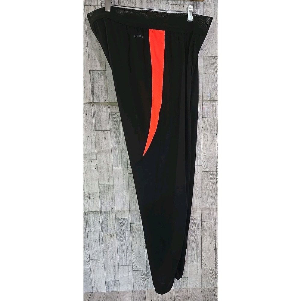 Adidas Pants XL Black Football Soccer Solar Red Sides Womens IJ7379 NEW - Picture 4 of 12